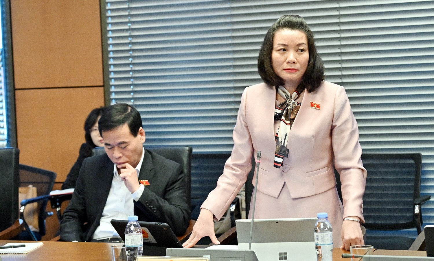 ĐBQH Nguyễn Minh Tâm (Quảng Bình) phát biểu. Ảnh: Quang Khánh