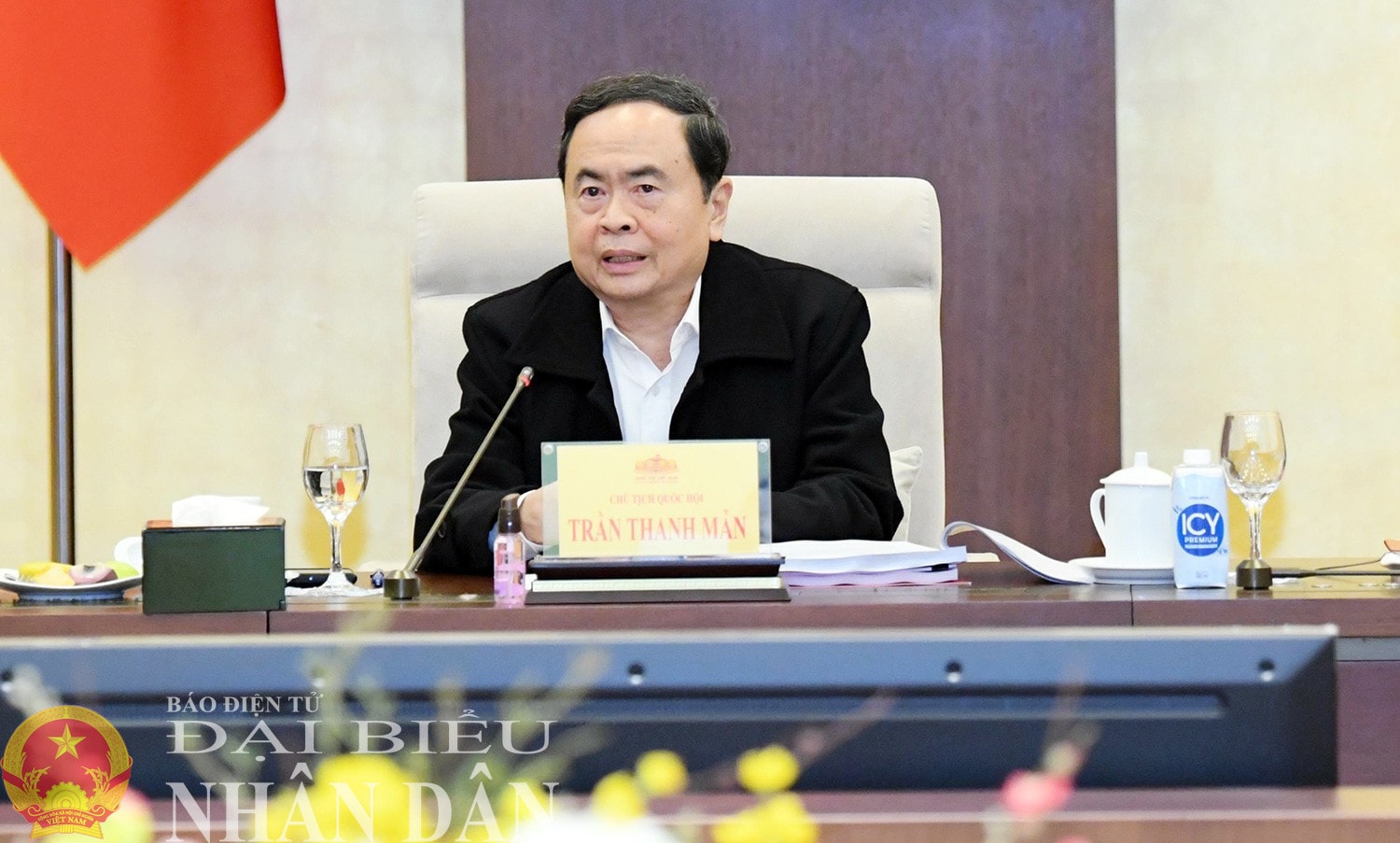 Chủ tịch Quốc hội Trần Thanh Mẫn phát biểu