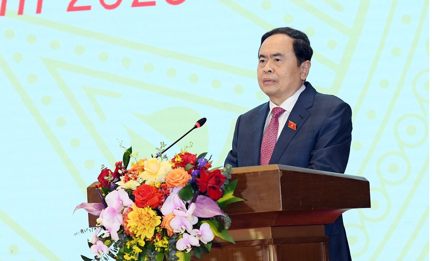 Chủ tịch Quốc hội Trần Thanh Mẫn phát biểu. Ảnh: Lâm Hiển