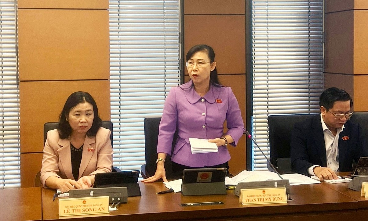 Đại biểu Quốc hội Phan Thị Mỹ Dung phát biểu