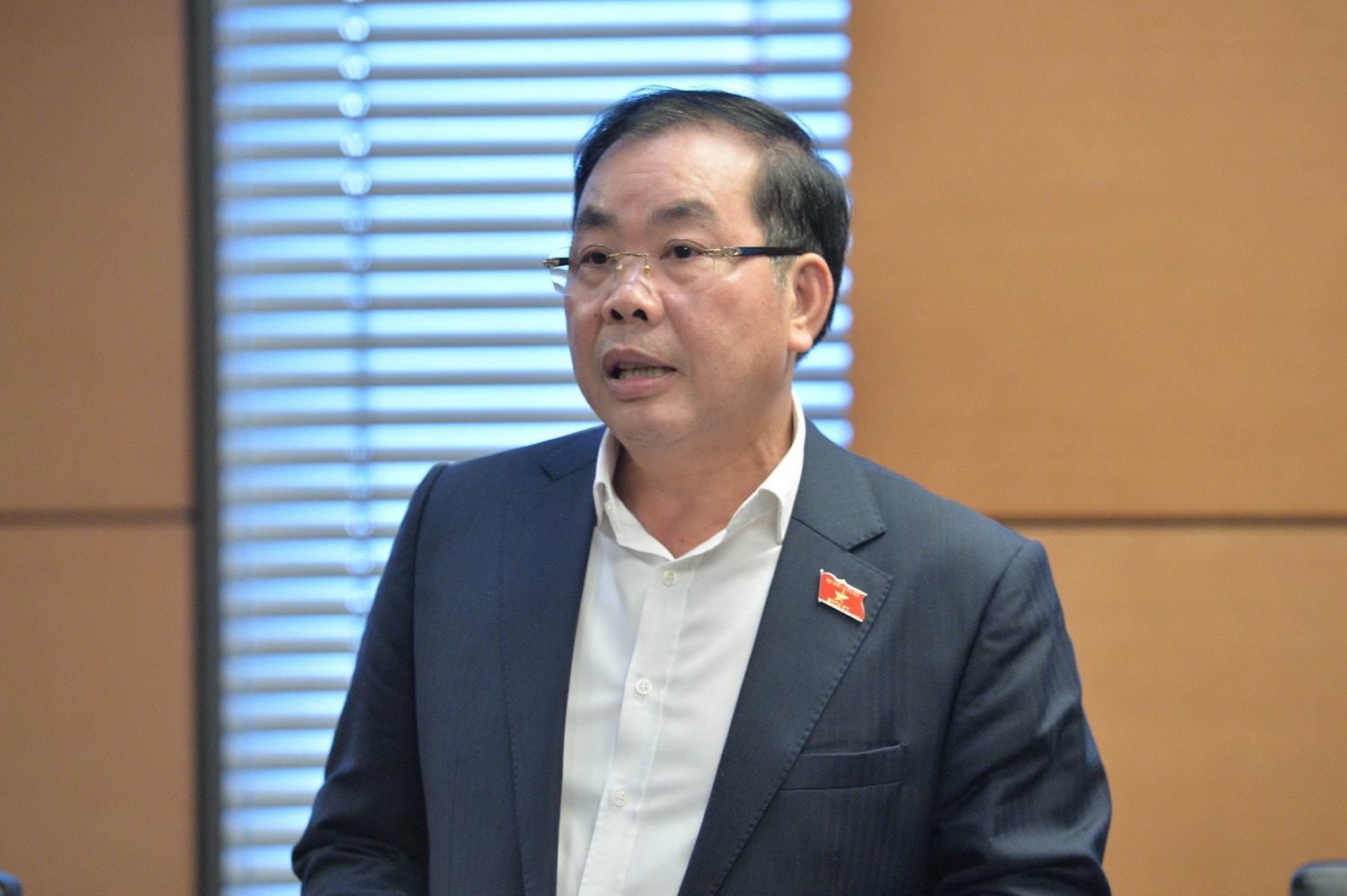 ĐBQH Nguyễn Quang Huân (Bình Dương) phát biểu. Ảnh: Hồ Long