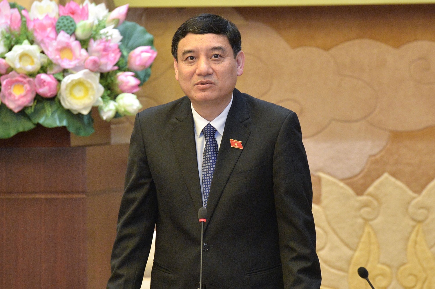 Chủ nhiệm Ủy ban Văn hóa và Xã hội Nguyễn Đắc Vinh phát biểu