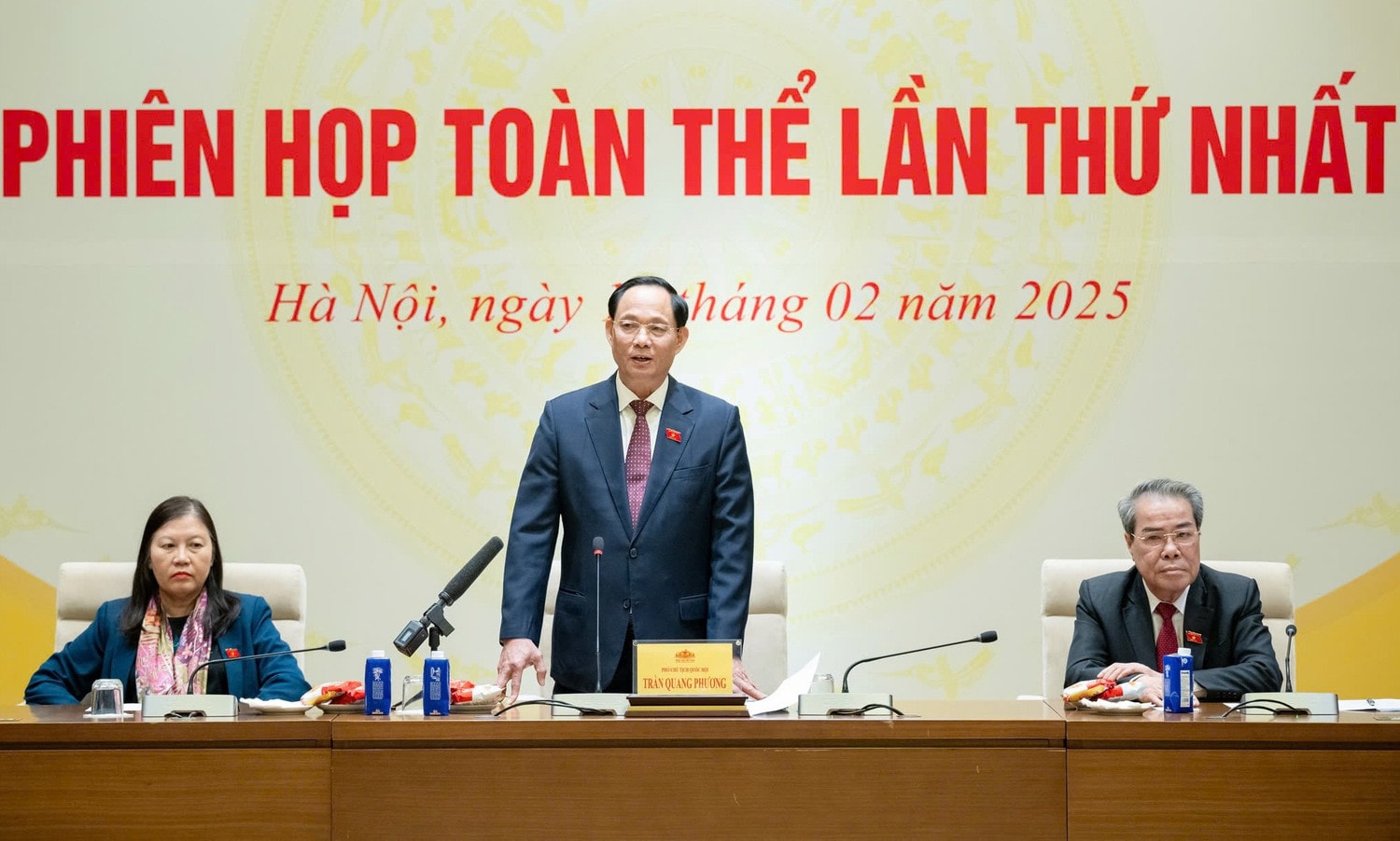 Phó Chủ tịch Quốc hội, Thượng tướng Trần Quang Phương phát biểu
