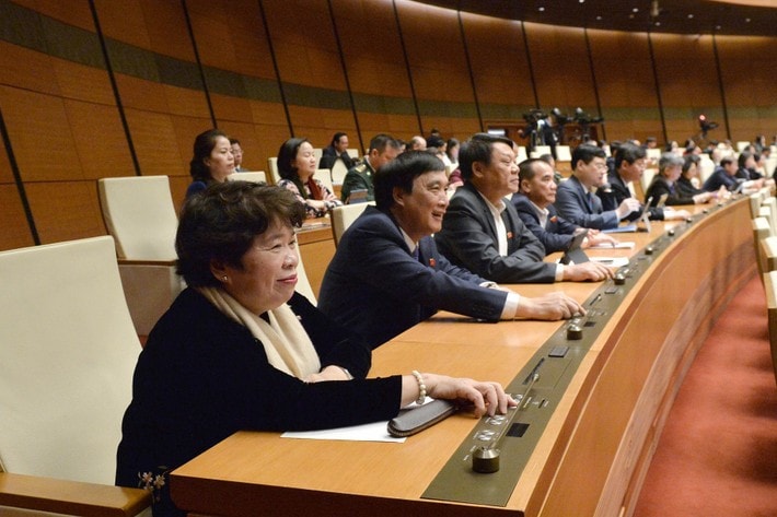 Deputies adopted a resolution on piloting specific mechanisms and policies for the development of urban railway networks in Hanoi and Ho Chi Minh City. Photo: Ho Long doan-phu-tho-1.jpg