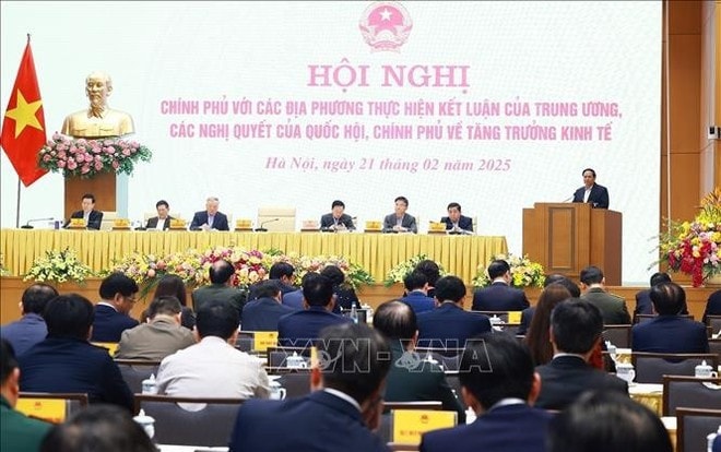 An overview of the meeting held at the Government headquarters (Photo: VNA) An overview of the meeting held at the Government headquarters (Photo: VNA)