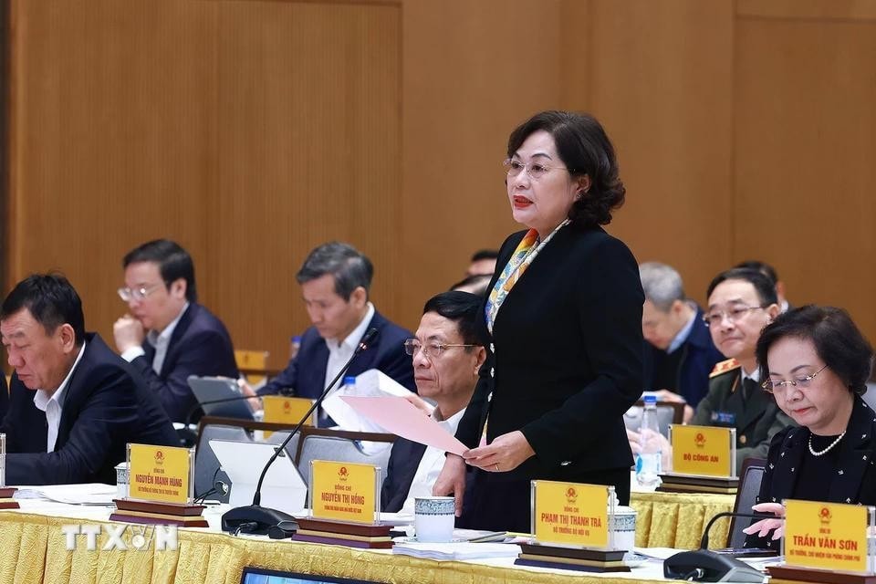 Thống đốc Ngân hàng Nhà nước Việt Nam Nguyễn Thị Hồng phát biểu. Ảnh: Dương Giang/TTXVN