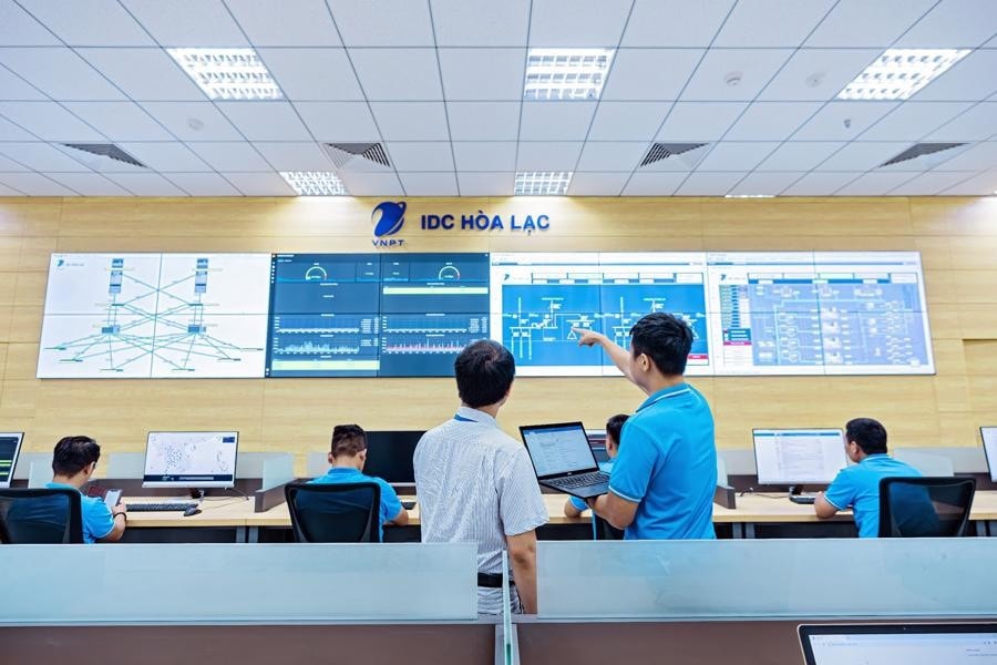Trung tâm dữ liệu VNPT IDC tại Hòa Lạc.