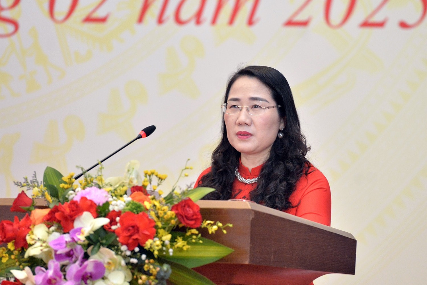 Phó Chủ nhiệm Ủy ban Pháp luật và Tư pháp Nguyễn Thị Thủy phát biểu tại Lễ công bố. Ảnh: Hồ Long