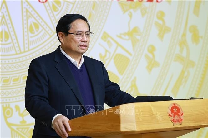 Thủ tướng Phạm Minh Chính chủ trì Phiên họp thứ nhất của Ban Chỉ đạo phòng, chống lãng phí. Ảnh: Dương Giang/TTXVN