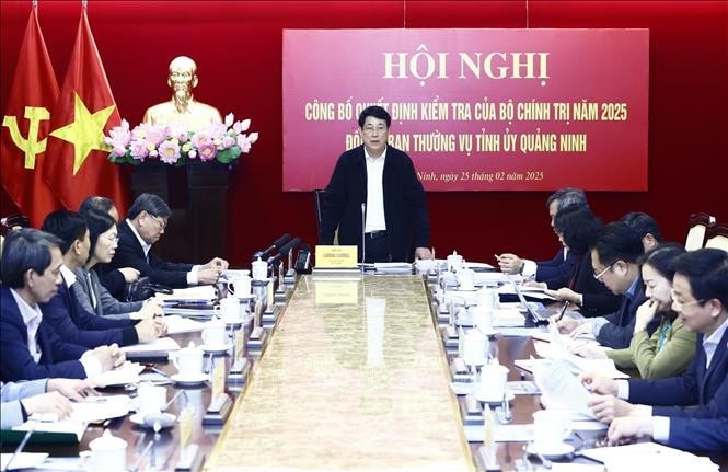 Chủ tịch nước Lương Cường phát biểu chỉ đạo. Ảnh: Lâm Khánh/TTXVN