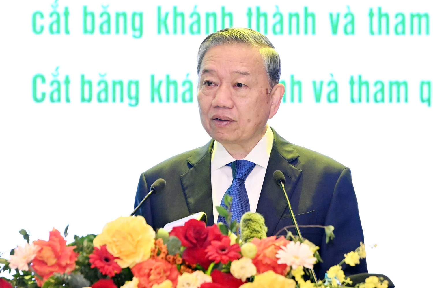 Tổng Bí thư Tô Lâm phát biểu tại buổi lễ. Ảnh: Việt Trung