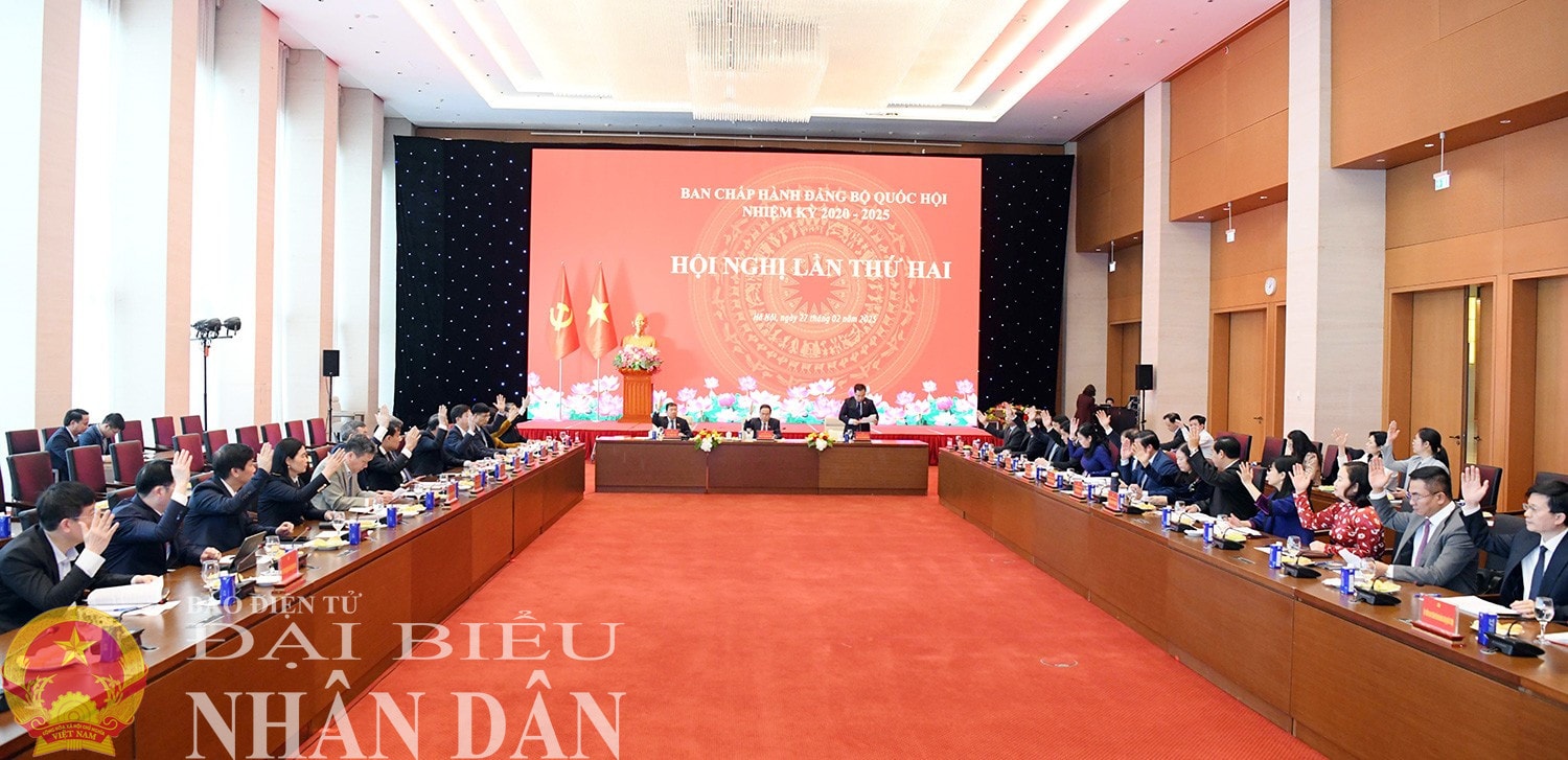 Các đại biểu thông qua chương trình Hội nghị. Ảnh: Lâm Hiển