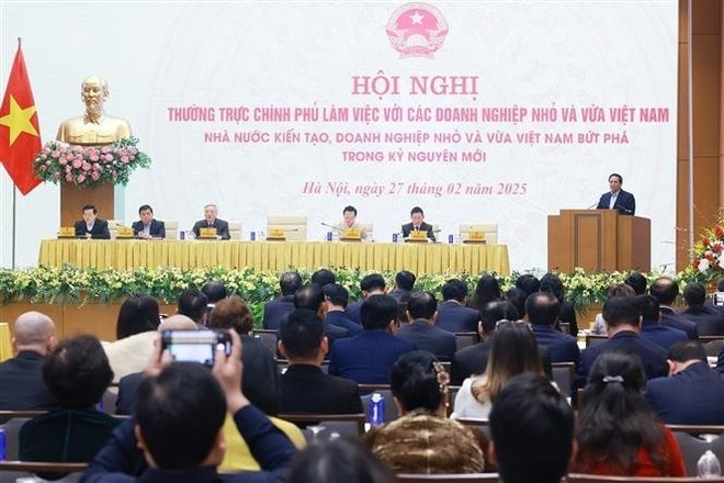 PM Pham Minh Chinh speaks at the conference. (Photo: VNA) PM Pham Minh Chinh speaks at the conference. (Photo: VNA)