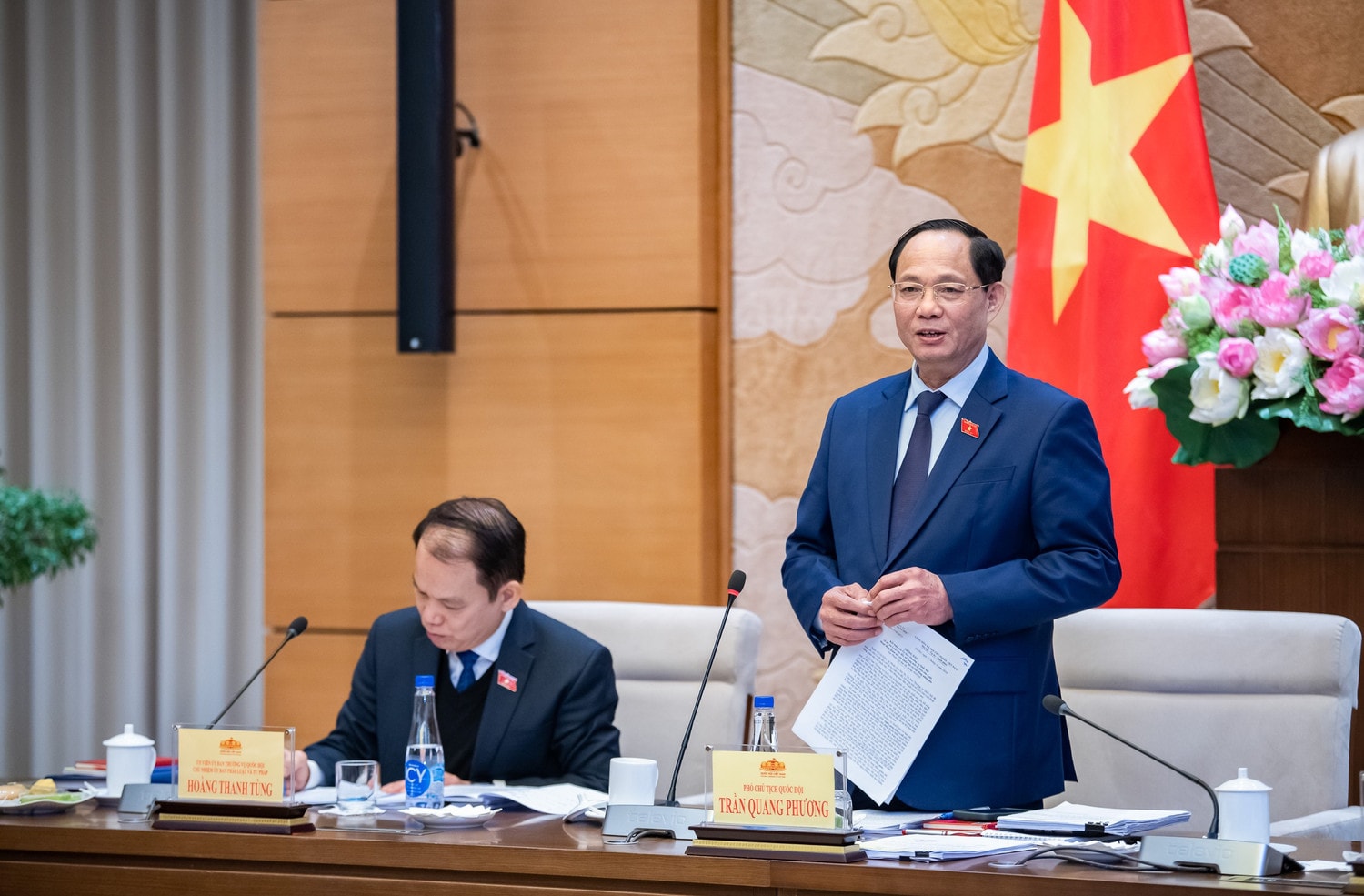 Phó Chủ tịch Quốc hội, Thượng tướng Trần Quang Phương phát biểu chỉ đạo tại hội thảo. Ảnh: M. Trang
