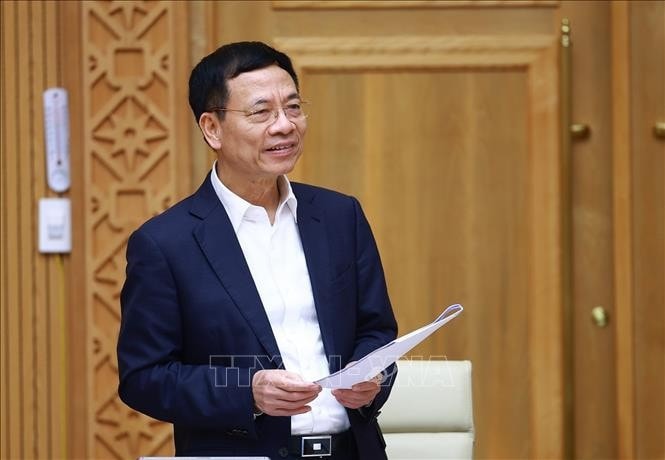 Bộ trưởng Bộ Khoa học và Công nghệ Nguyễn Mạnh Hùng. Ảnh: Dương Giang/TTXVN