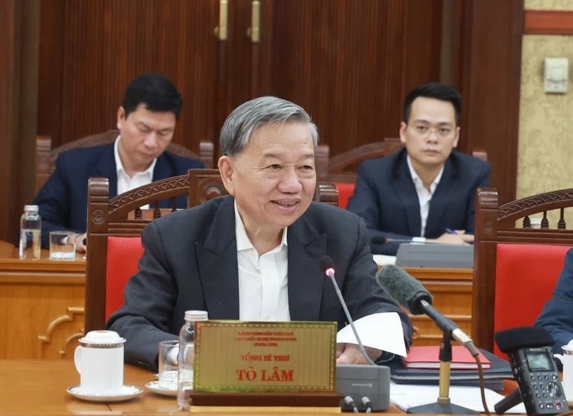 Party General Secretary To Lam addresses the meeting (Photo: VNA) 679e7a9f-f76e-4198-88d7-a821fa11e837.jpg