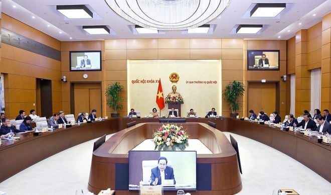 National Assembly Chairman Tran Thanh Man delivers a speech at the meeting. (Photo: Lam Hien) National Assembly Chairman Tran Thanh Man delivers a speech at the meeting. (Photo: Lam Hien)