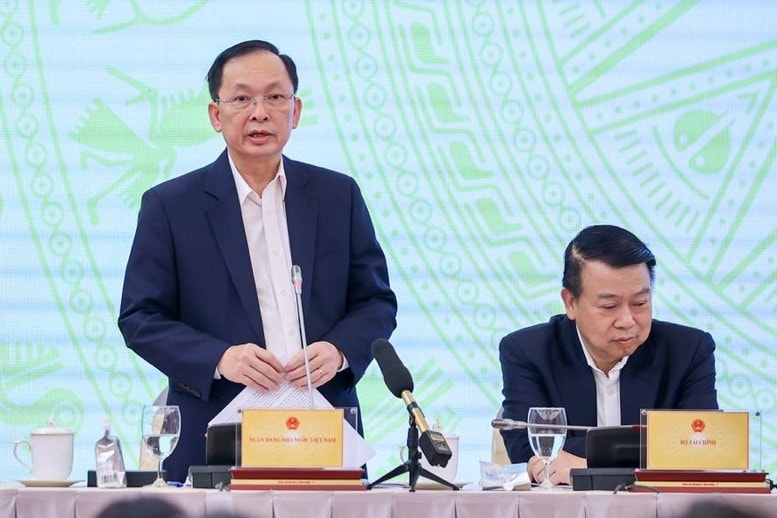 Phó Thống đốc Ngân hàng Nhà nước Đào Minh Tú trả lời tại buổi họp báo Chính phủ thường kỳ tháng 1