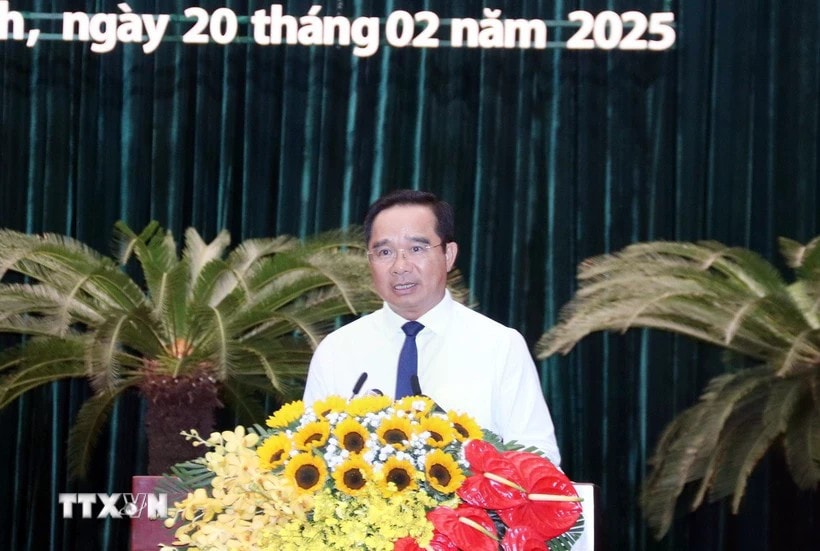 Chủ tịch UBND Thành phố Hồ Chí Minh Nguyễn Văn Được. Ảnh: Xuân Khu/TTXVN