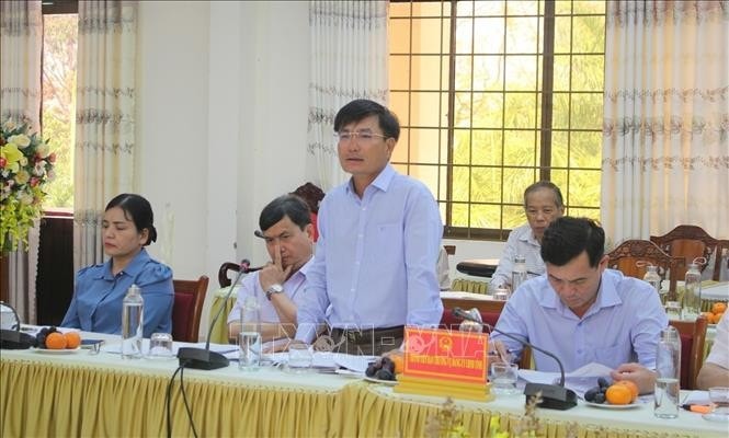 Lãnh đạo UBND tỉnh Kon Tum phát biểu