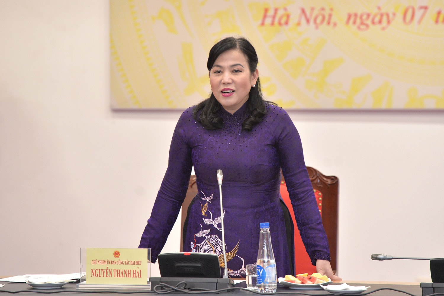 Chủ nhiệm Ủy ban Công tác đại biểu Nguyễn Thanh Hải phát biểu tại buổi lễ
