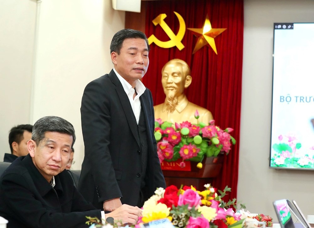 Vụ trưởng Vụ Kế hoạch, Tài chính Lê Hồng Phong phát biểu