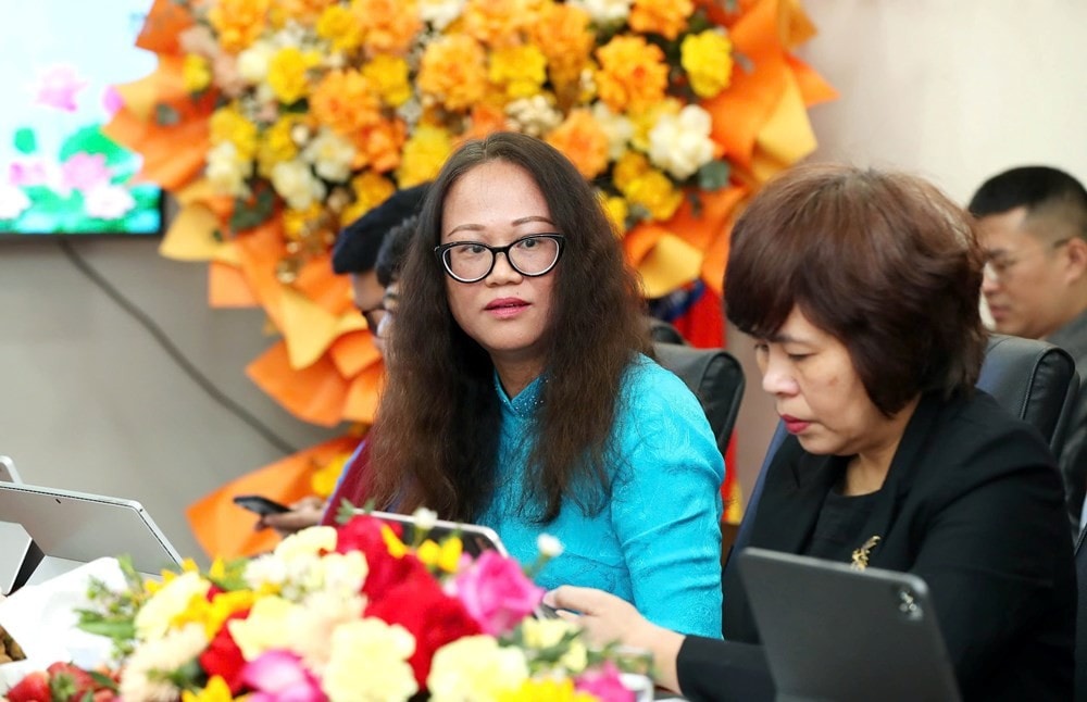 Phó Cục trưởng Cục Báo chí Mai Hương Giang phát biểu