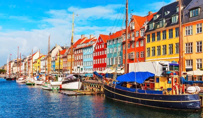 Một góc Nyhavn, Copenhagen , Đan Mạch. Nguồn: ITN