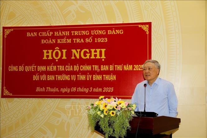 Phó Thủ tướng Thường trực Chính phủ Nguyễn Hòa Bình phát biểu tại buổi làm việc.