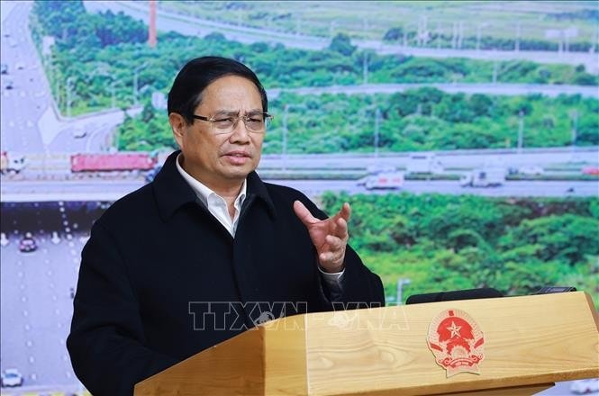 Thủ tướng Phạm Minh Chính phát biểu tại phiên họp. Ảnh: Dương Giang/TTXVN