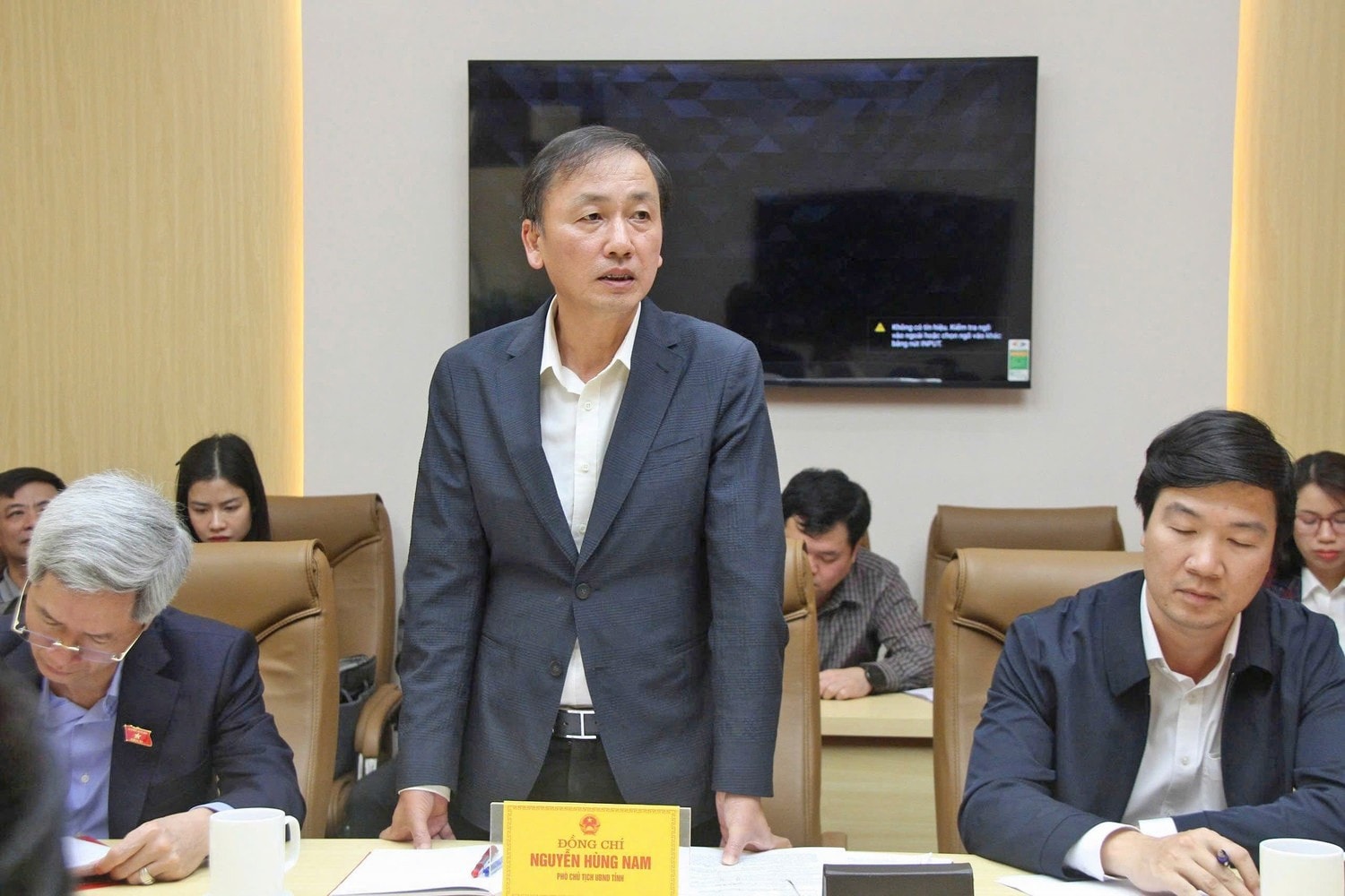 Phó Chủ tịch UBND tỉnh Hưng Yên Nguyễn Hùng Nam phát biểu