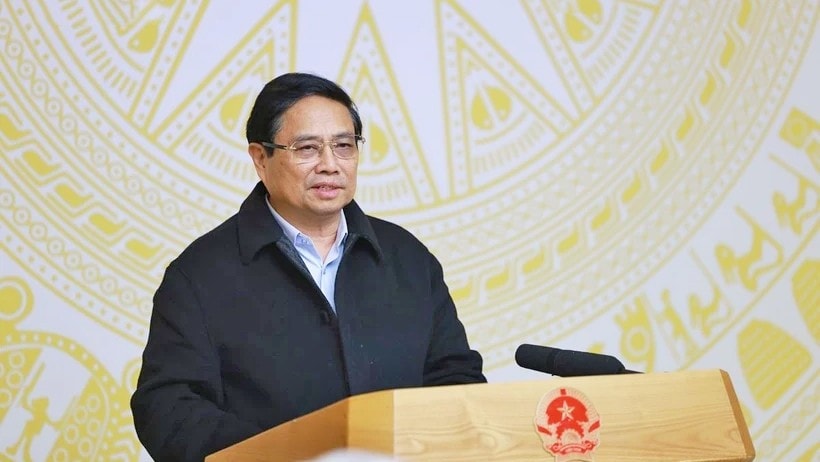 Thủ tướng Phạm Minh Chính chủ trì phiên họp. Ảnh: Dương Giang/TTXVN