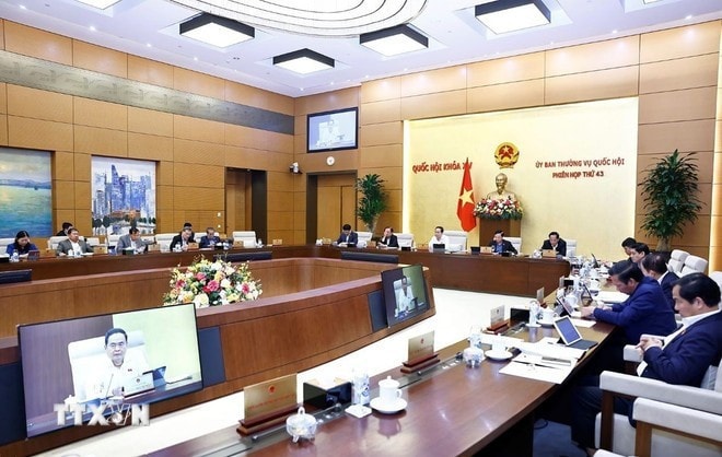 An overview of the 43rd meeting of the NA Standing Committee on March 11 (Photo: VNA) An overview of the 43rd meeting of the NA Standing Committee on March 11 (Photo: VNA)