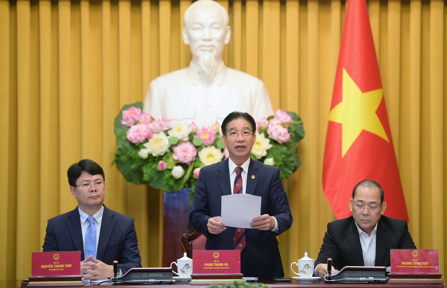 Phó Chủ nhiệm Văn phòng Chủ tịch nước Phạm Thanh Hà chủ trì họp báo