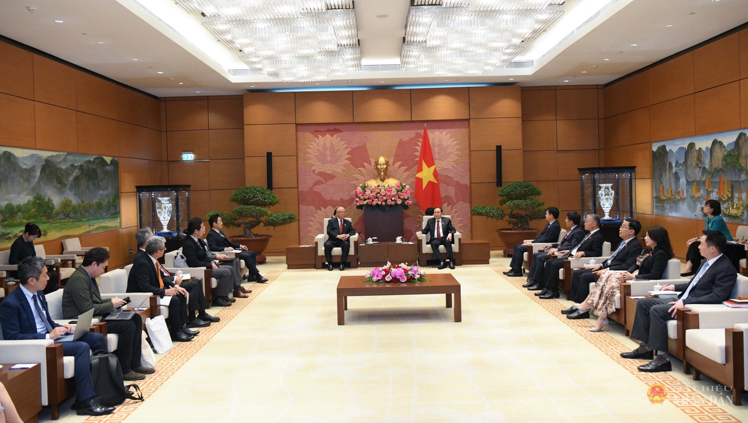 Quang cảnh cuộc tiếp. Ảnh: Lâm Hiển