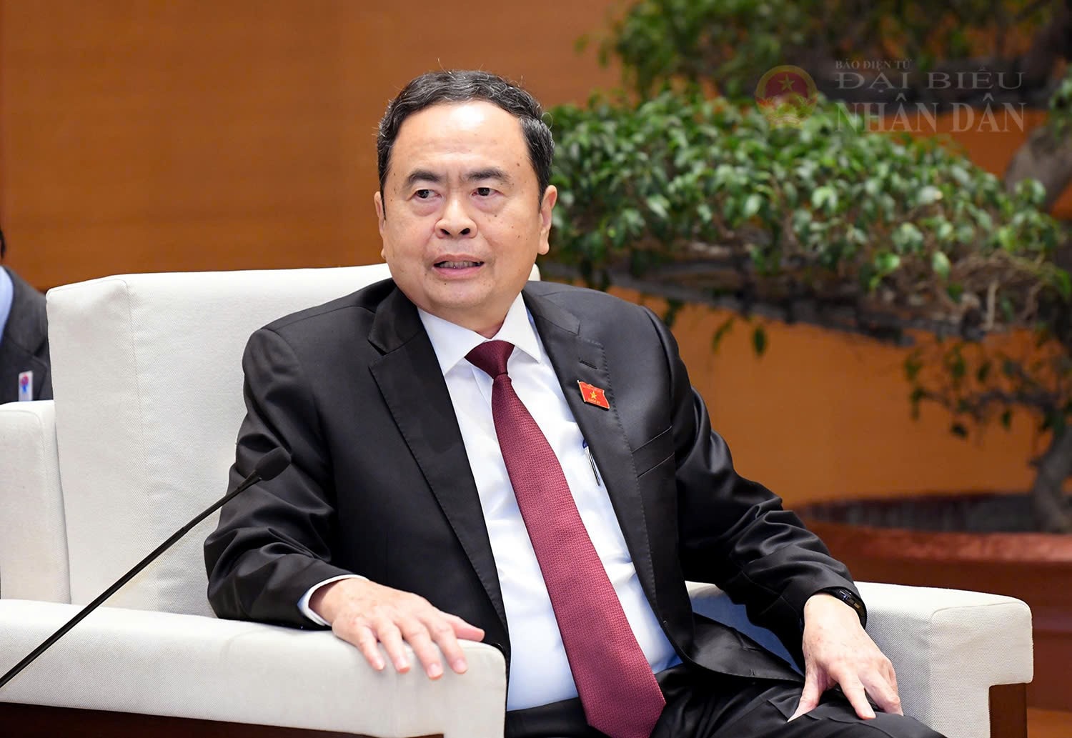Chủ tịch Quốc hội Trần Thanh Mẫn phát biểu. Ảnh: Lâm Hiển