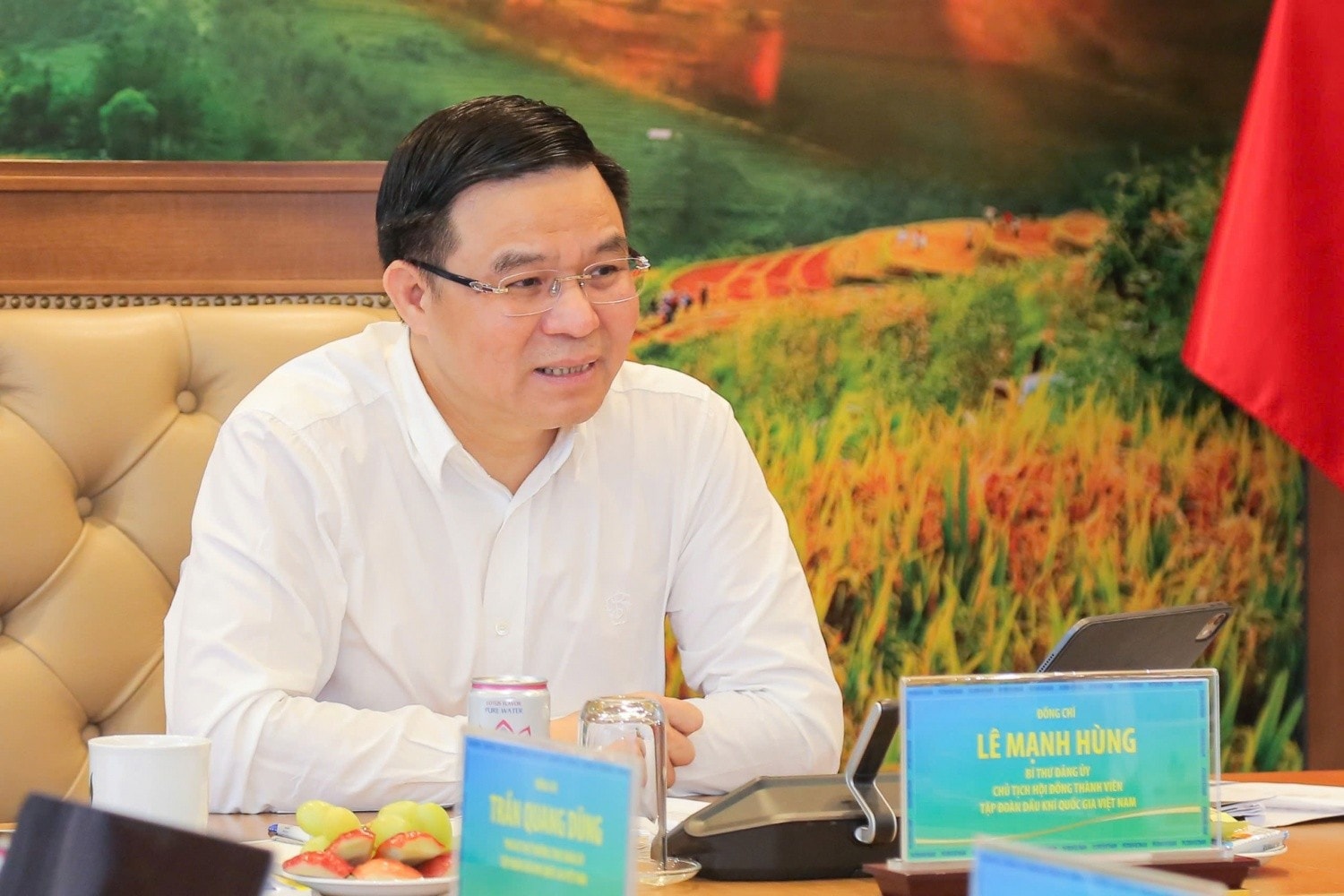 Chủ tịch HĐTV Petrovietnam Lê Mạnh Hùng nhấn mạnh cần đưa ra kế hoạch, giải pháp quản trị và điều hành linh hoạt, phù hợp.