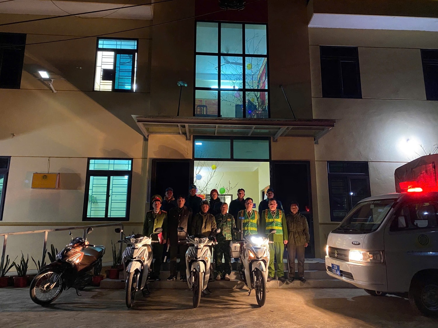 Lực lượng công an xã tăng cường ra quân tuần tra kiểm soát bảo đảm an ninh trật tự trên địa bàn