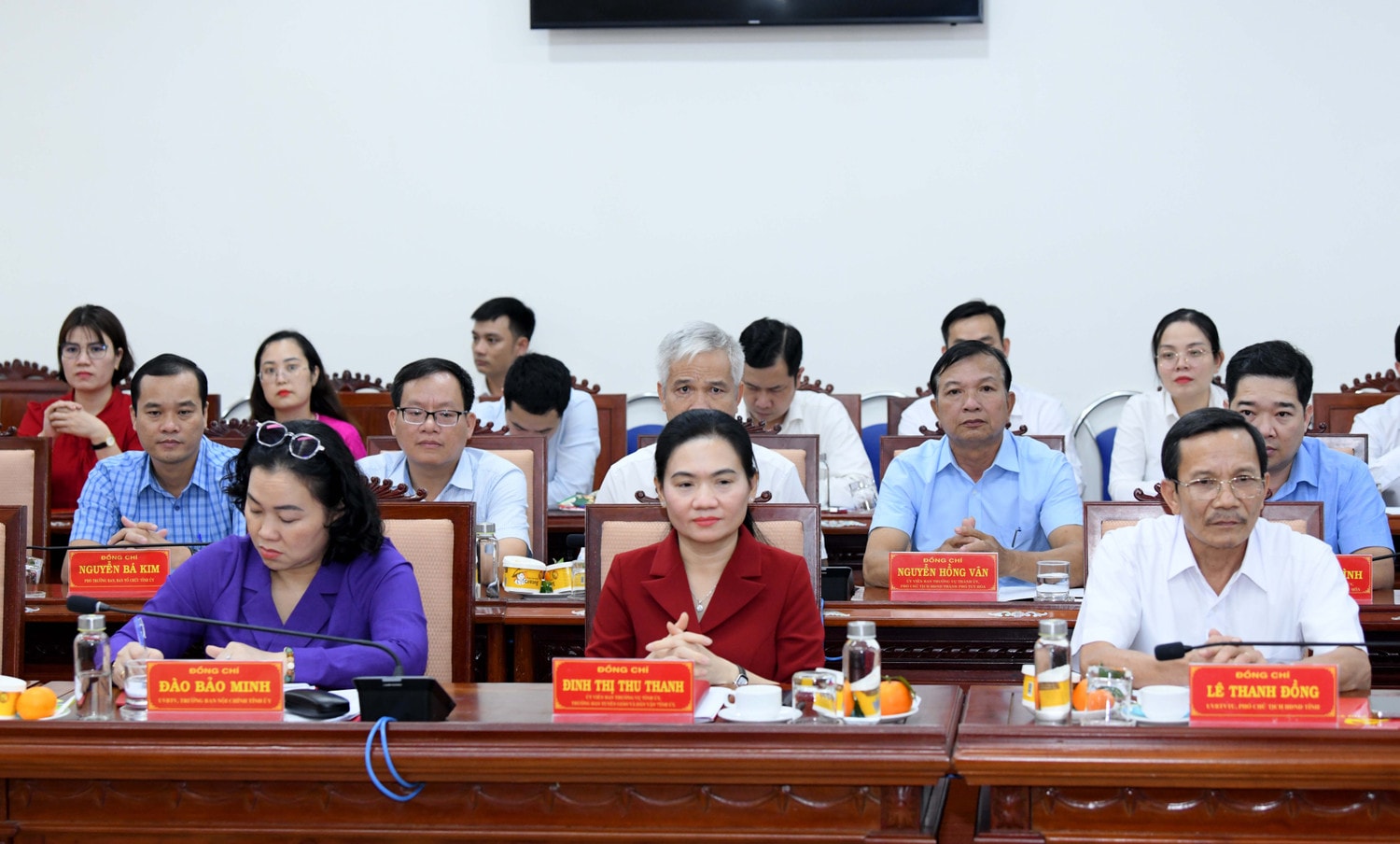 Các đại biểu dự cuộc làm việc. Ảnh: Lâm Hiển