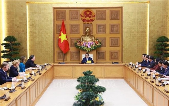 At the reception in Hanoi on March 13. (Photo: VNA) At the reception in Hanoi on March 13. (Photo: VNA)