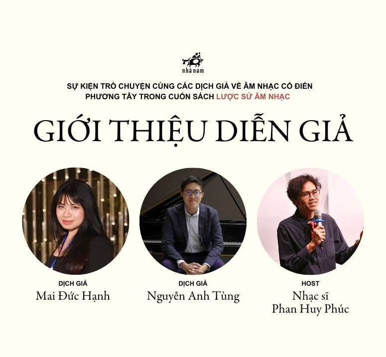 Các diễn giả chia sẻ xoay quanh chủ đề về Âm nhạc cổ điển phương Tây