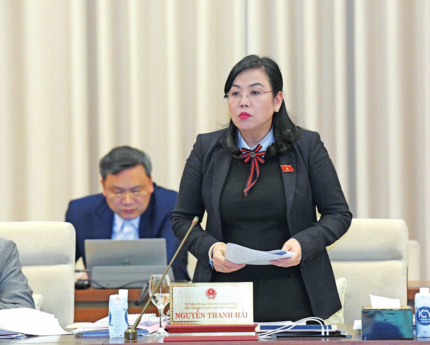 Chủ nhiệm Ủy ban Công tác Đại biểu Nguyễn Thanh Hải phát biểu