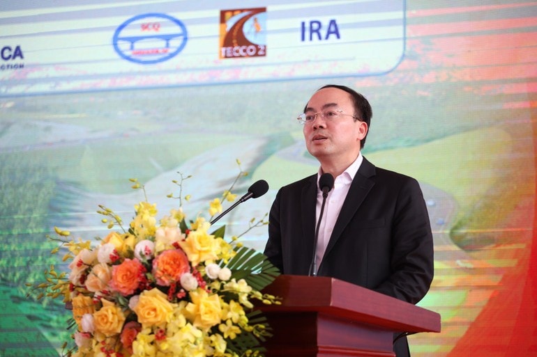 Phó Bí thư Tỉnh ủy, Chủ tịch UBND tỉnh Bắc Kạn Nguyễn Đăng Bình phát biểu tại buổi lễ
