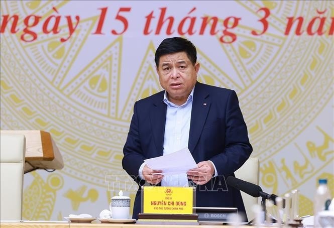 Phó Thủ tướng Nguyễn Chí Dũng chủ trì phiên họp. Ảnh: Dương Giang/TTXVN