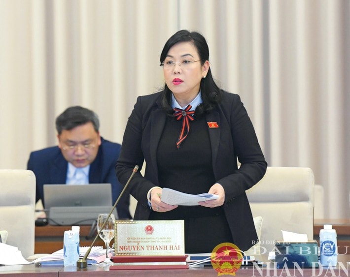 Chủ nhiệm Ủy ban Công tác đại biểu Nguyễn Thanh Hải phát biểu. Ảnh: Lâm Hiển