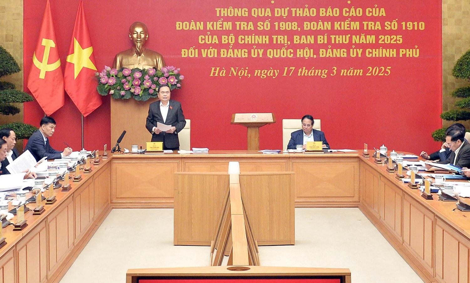 Chủ tịch Quốc hội Trần Thanh Mẫn phát biểu. Ảnh: Hồ Long