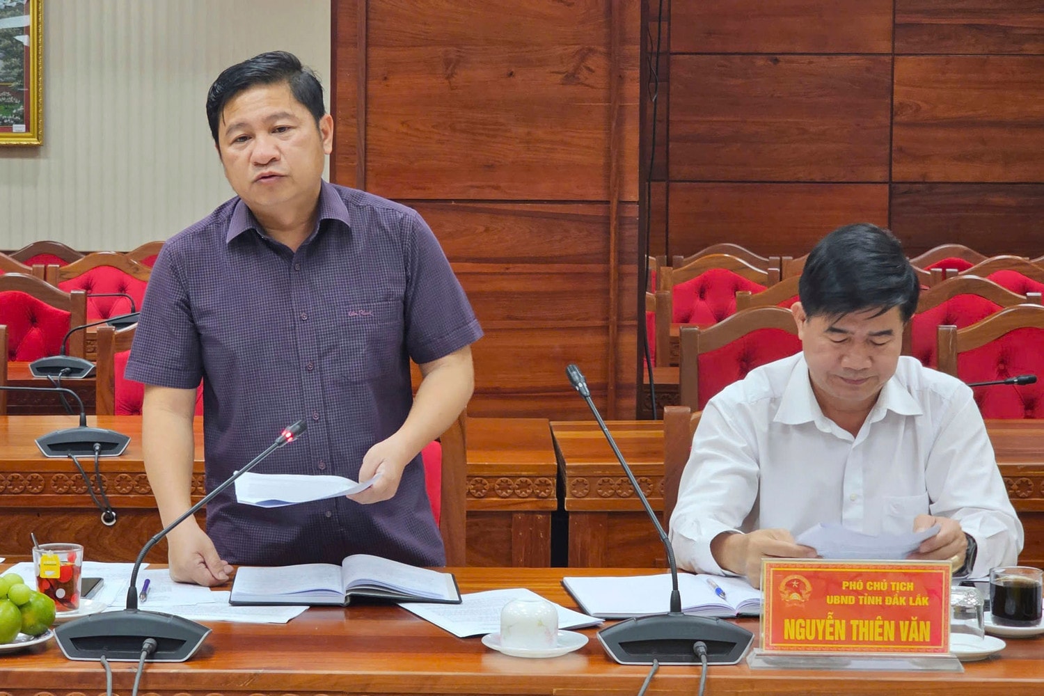 Đại diện Sở Nông nghiệp và Môi trường tỉnh Đắk Lắk phát biểu