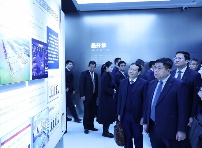 Vietnamese Deputy Prime Minister Nguyen Chi Dung (first from right) at the Ningbo Free Trade Zone (Photo: VNA) Vietnamese Deputy Prime Minister Nguyen Chi Dung (first from right) at the Ningbo Free Trade Zone (Photo: VNA)