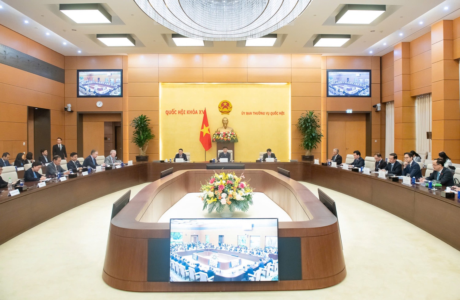 Quang cảnh cuộc tiếp. Ảnh: Nghĩa Đức