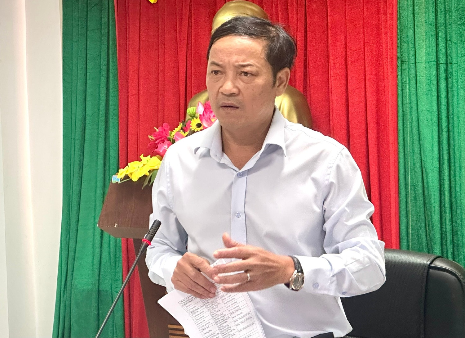 Phó Chủ tịch UBND tỉnh Đắk Nông Lê Trọng Yên phát biểu